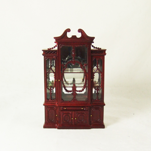 8088-01 Hansson Mahogany Regency Bookcase / China Cabinet - Click Image to Close